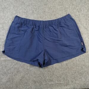Patagonia Shorts Womens Extra Large Barely Baggies 2.5" Blue Hiking Outdoors